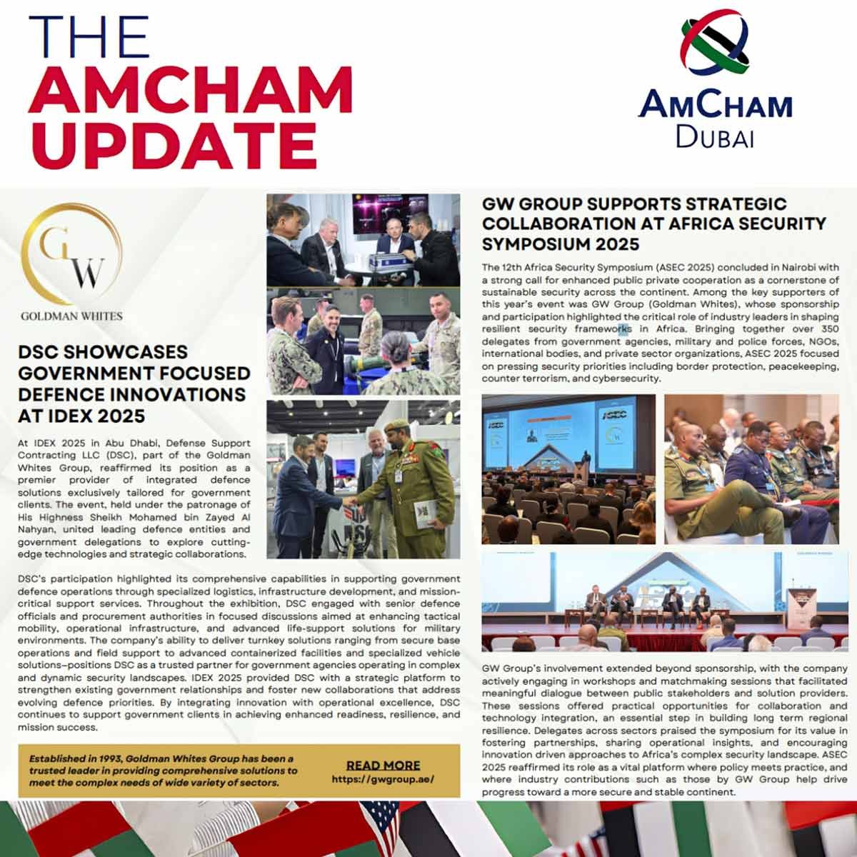 Goldman Whites Group Featured in AmCham Dubai Q2 2025 Report: A Moment of Strategic Momentum